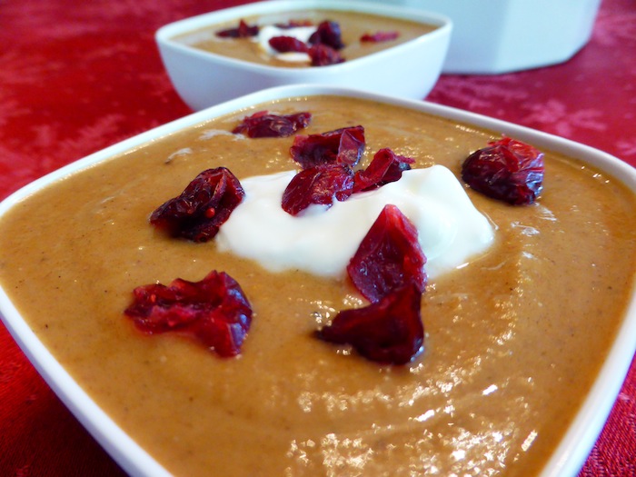 Cranberry Sweet Potato Soup