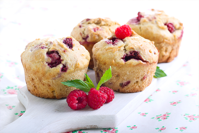 BC Raspberry Muffins